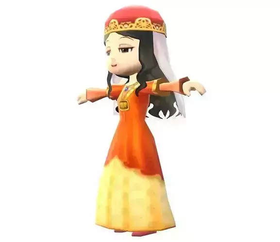 Lowpoly Character Cartoon - C04