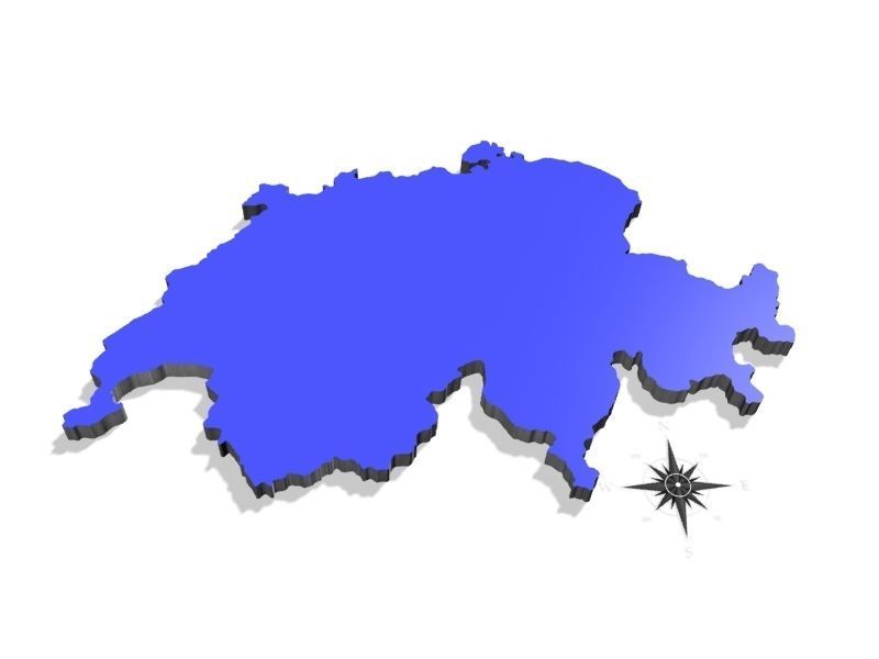 Switzerland High resolution 3D relief maps 3D model_9