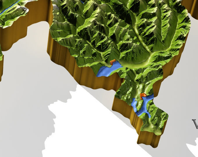 Switzerland High resolution 3D relief maps 3D model_5