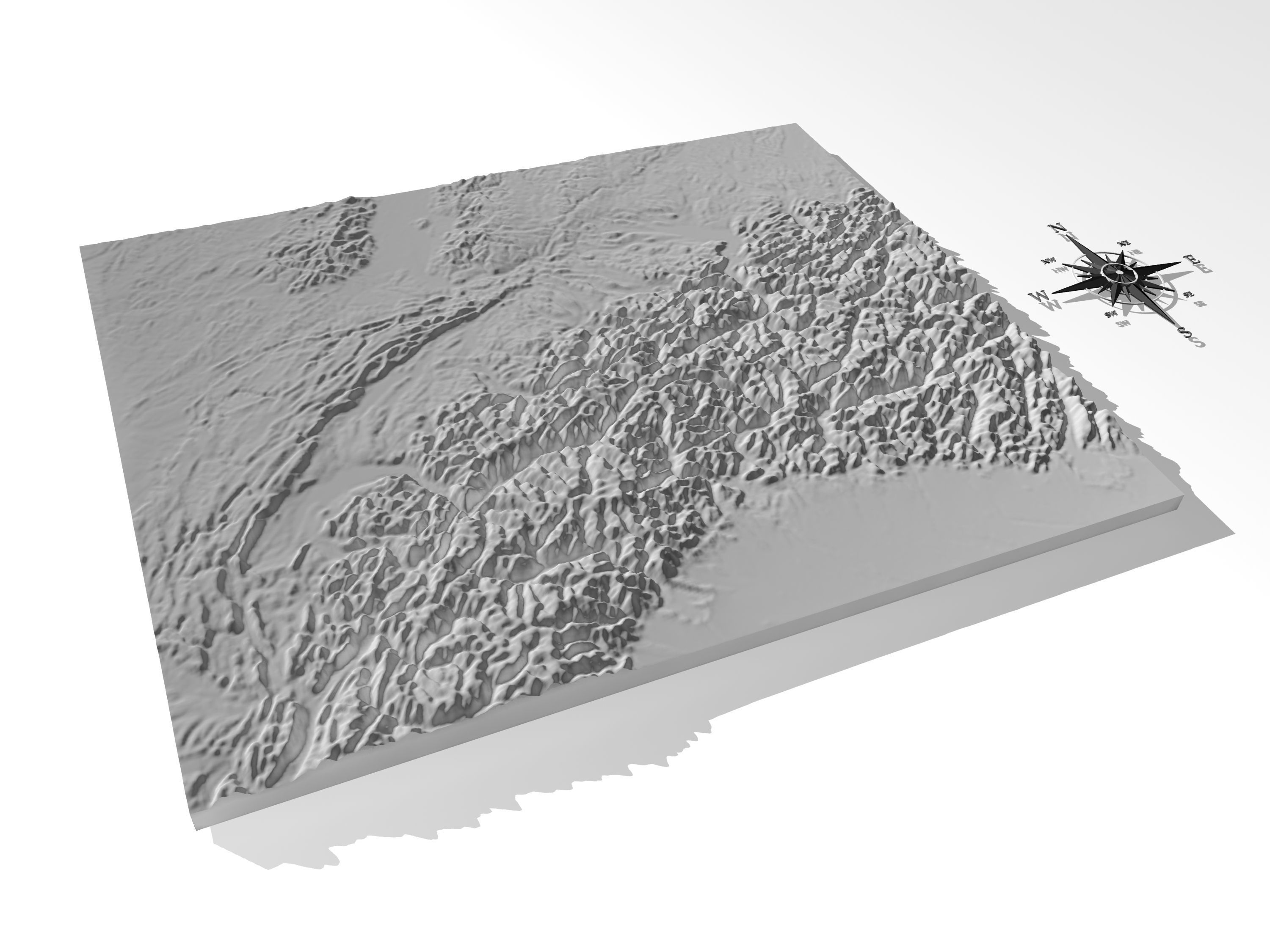Switzerland High resolution 3D relief maps 3D model_12