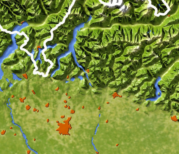 Switzerland High resolution 3D relief maps 3D model_6