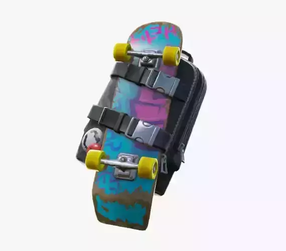 Skate Backbling Fortnite backpack ready to print  3D print model