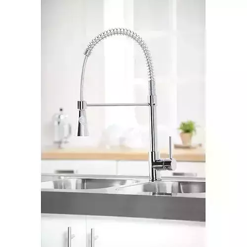 Chrome Artemisia Single Lever Monobloc Tap 3D model