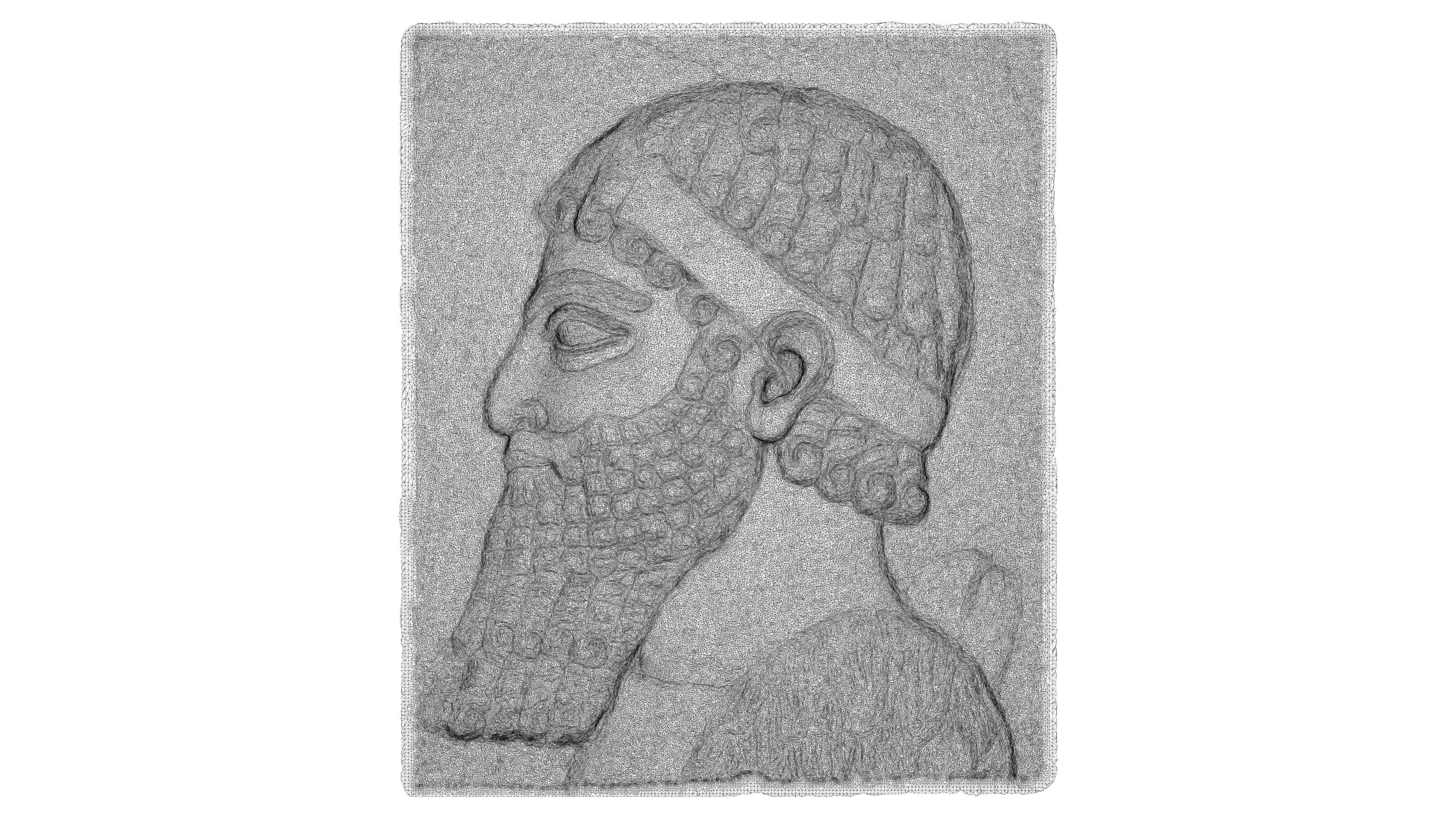 ASSYRIAN - TRIBUTAIRE MEDE II Low-poly 3D model_4