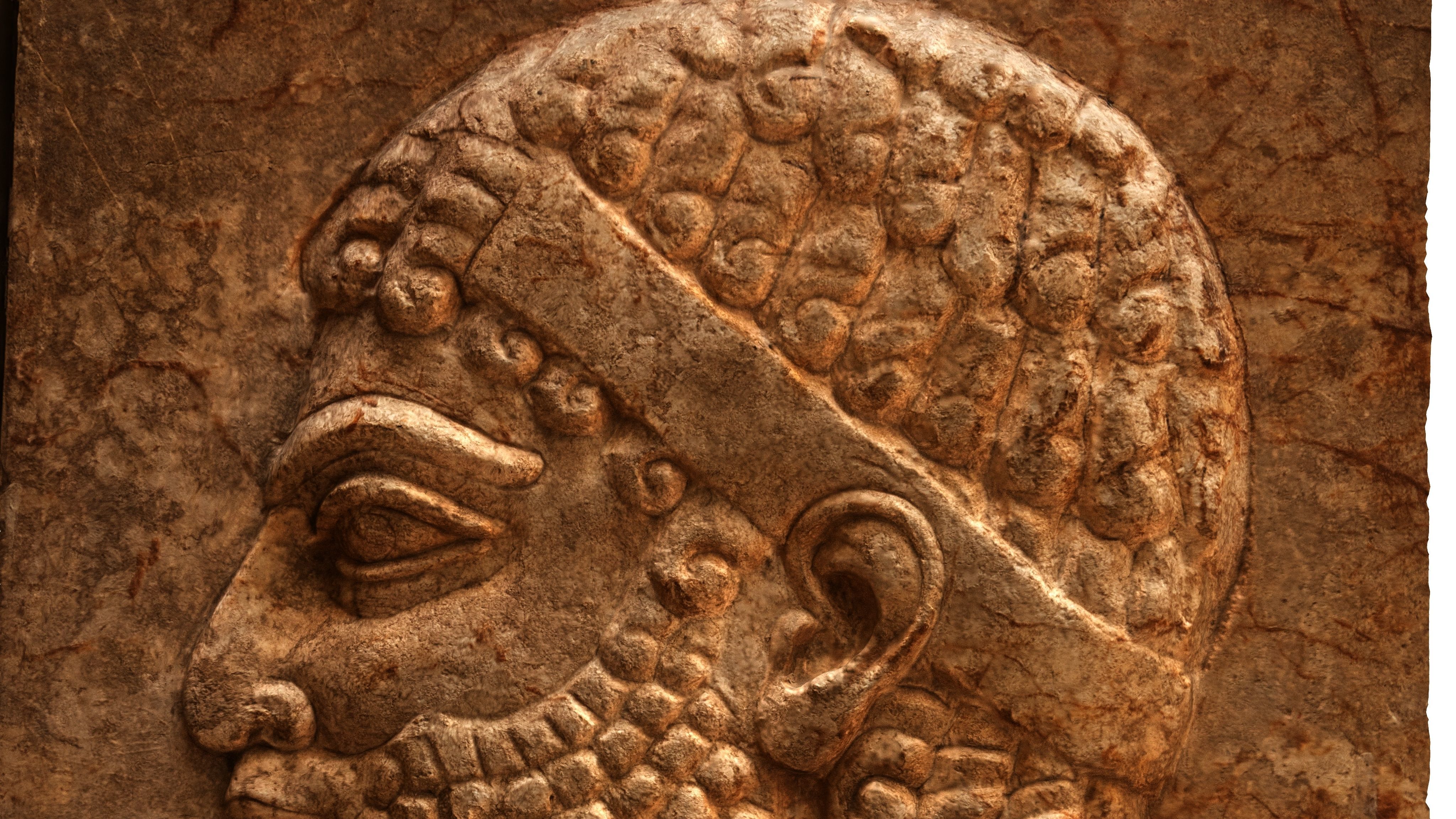 ASSYRIAN - TRIBUTAIRE MEDE II Low-poly 3D model_5