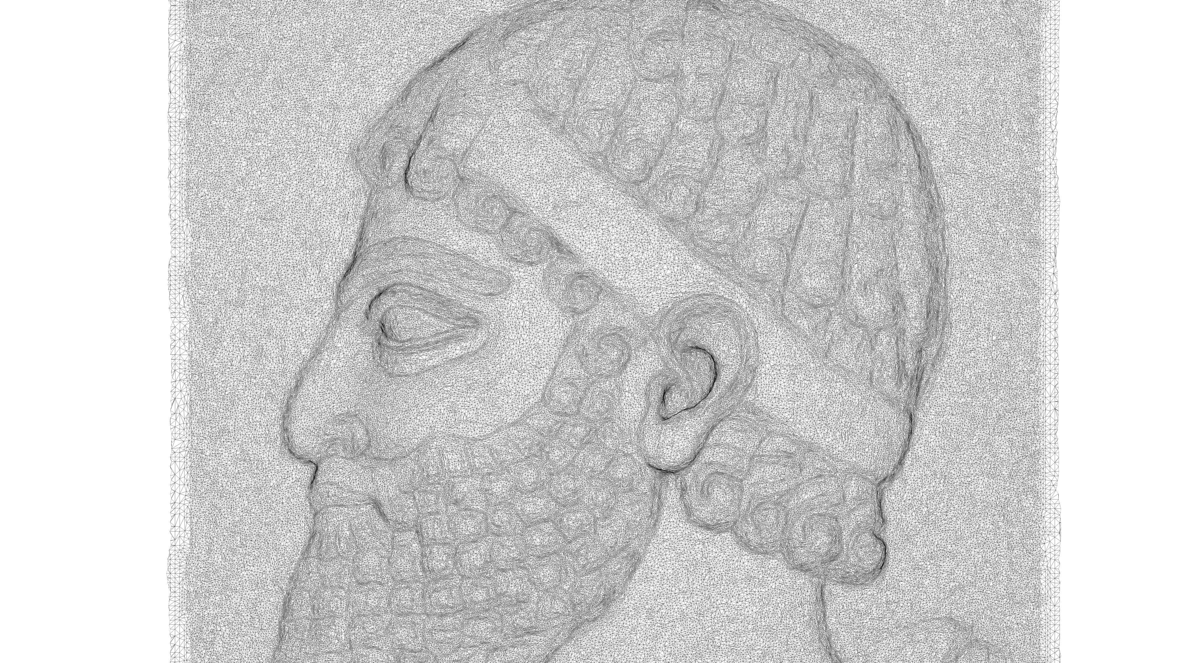 ASSYRIAN - TRIBUTAIRE MEDE II Low-poly 3D model_8