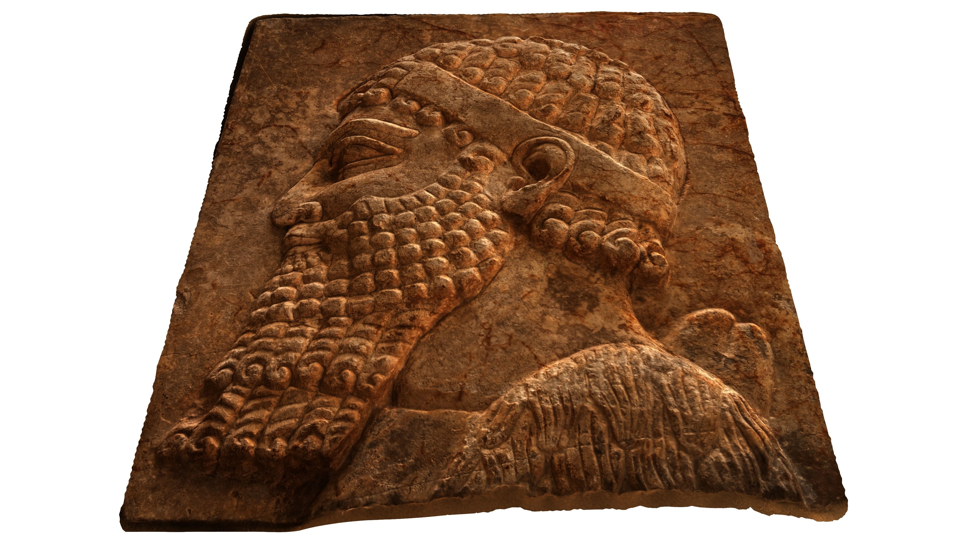 ASSYRIAN - TRIBUTAIRE MEDE II Low-poly 3D model_17