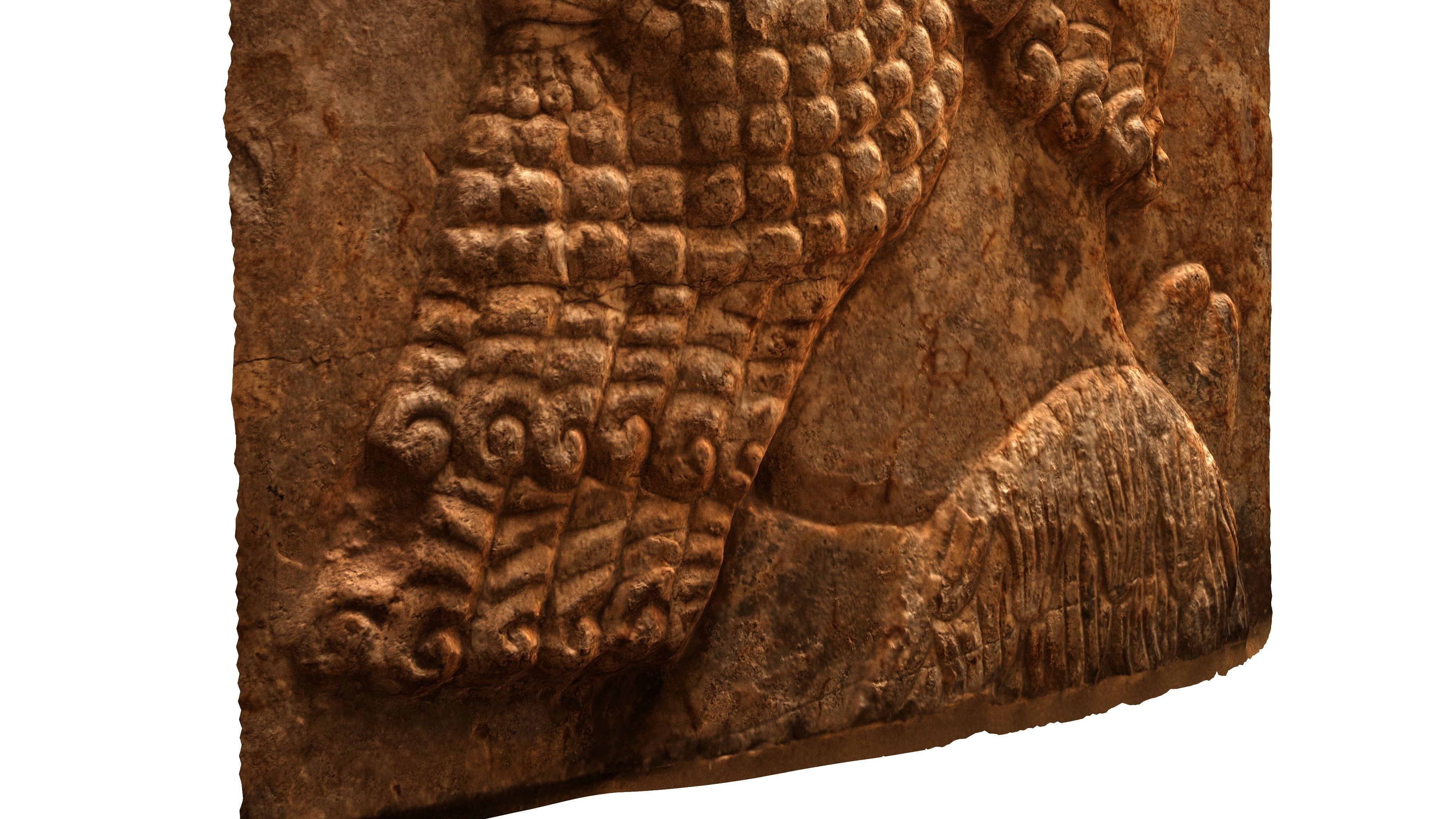 ASSYRIAN - TRIBUTAIRE MEDE II Low-poly 3D model_15