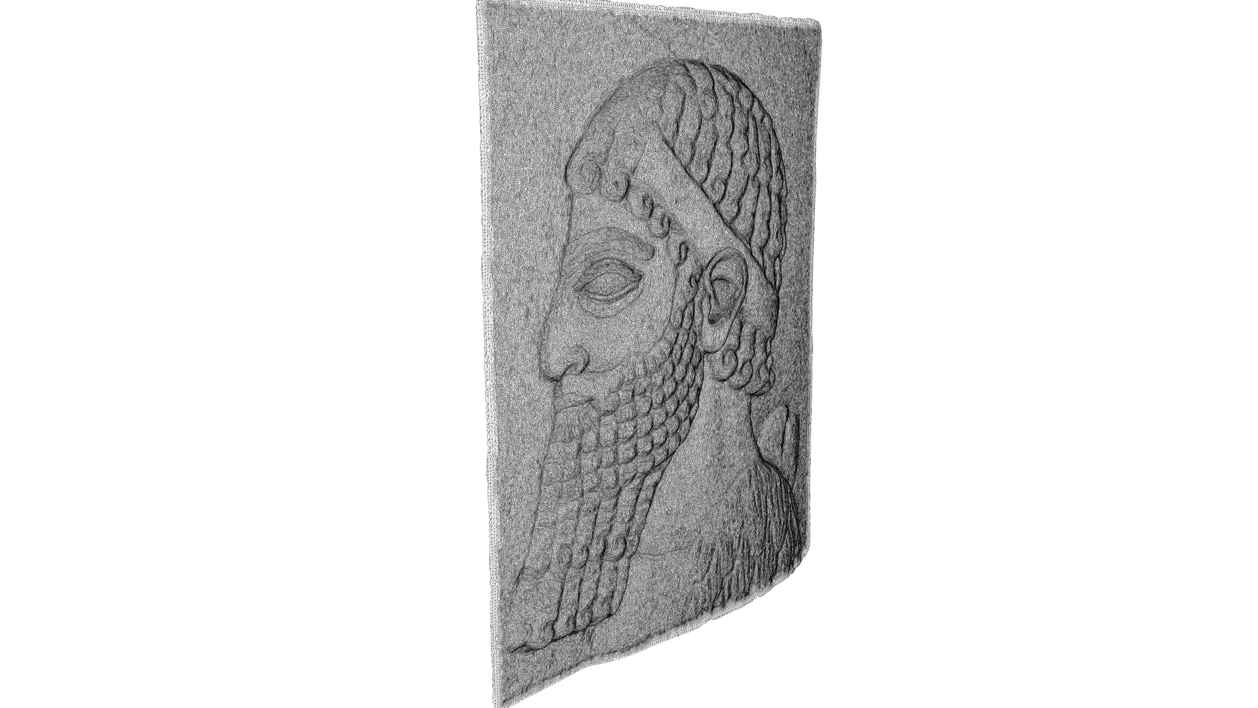 ASSYRIAN - TRIBUTAIRE MEDE II Low-poly 3D model_12