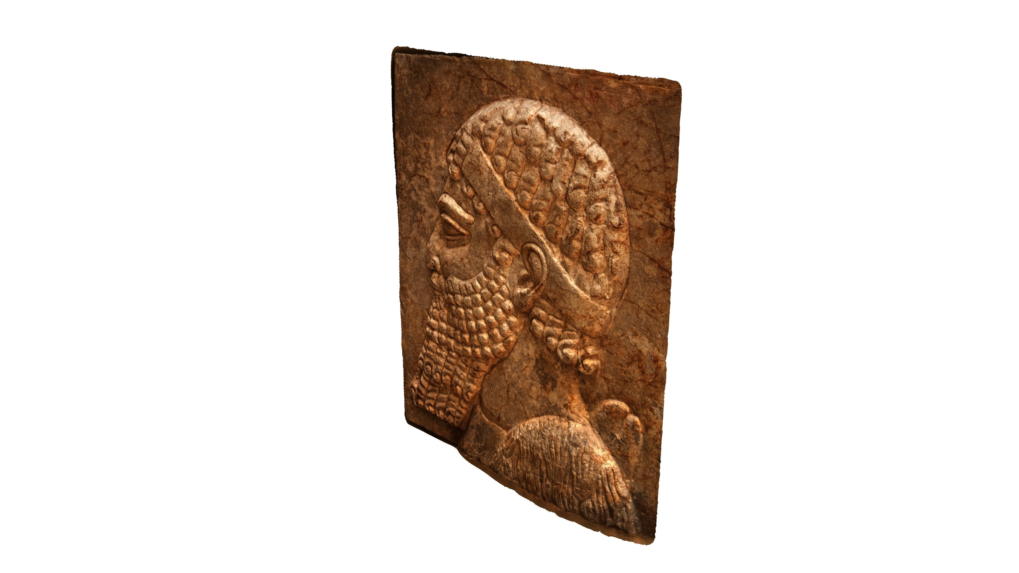 ASSYRIAN - TRIBUTAIRE MEDE II Low-poly 3D model_9