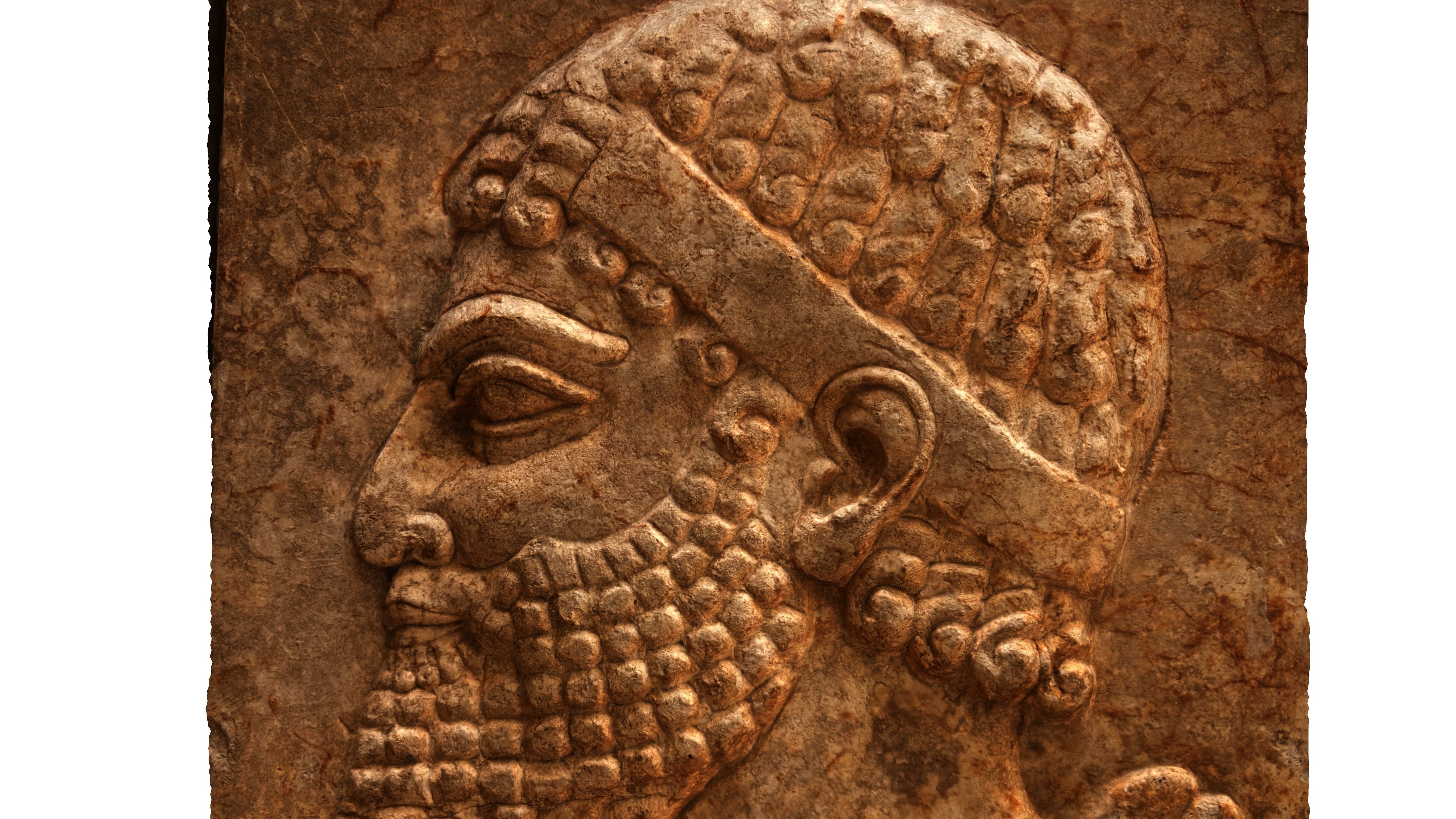 ASSYRIAN - TRIBUTAIRE MEDE II Low-poly 3D model_7