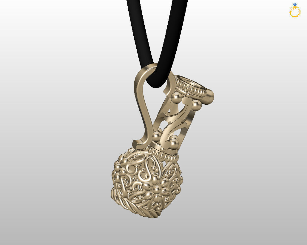 Jug pendant 3D print model_11