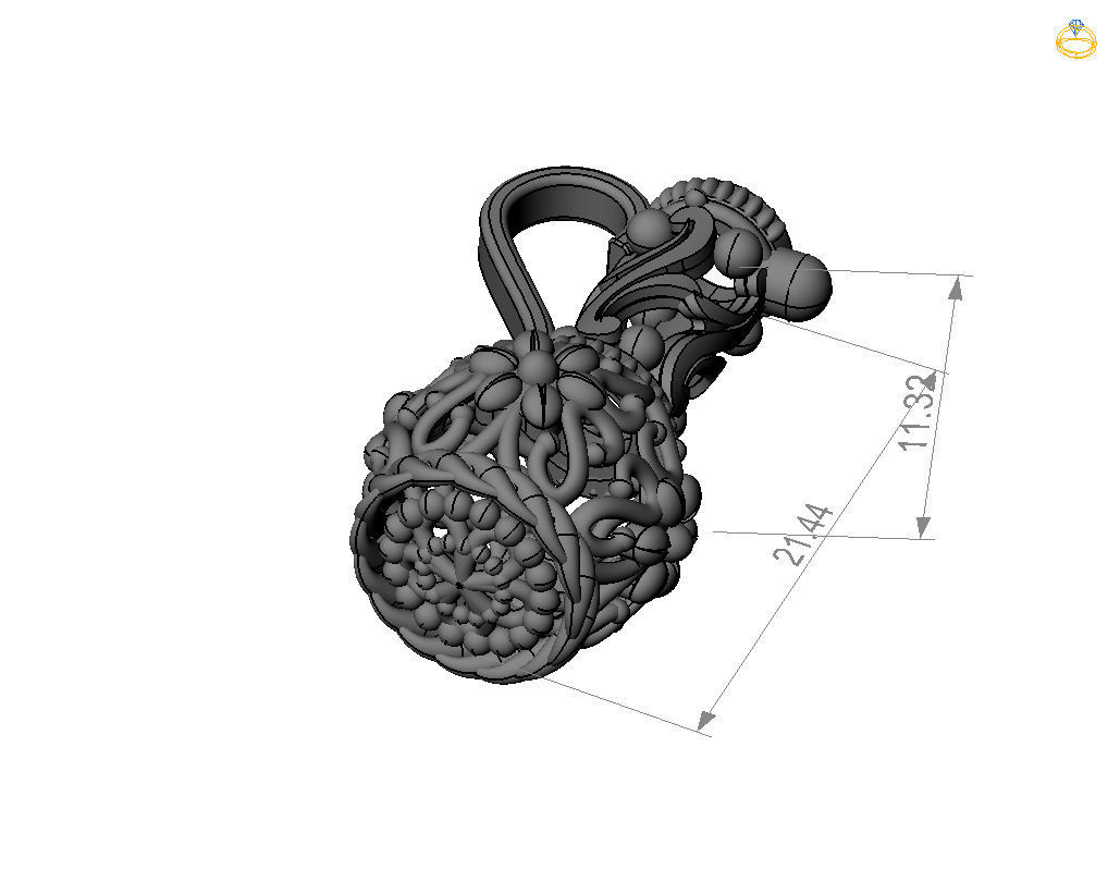 Jug pendant 3D print model_23
