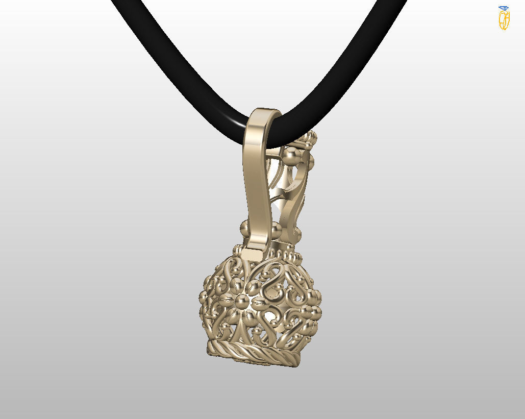 Jug pendant 3D print model_15