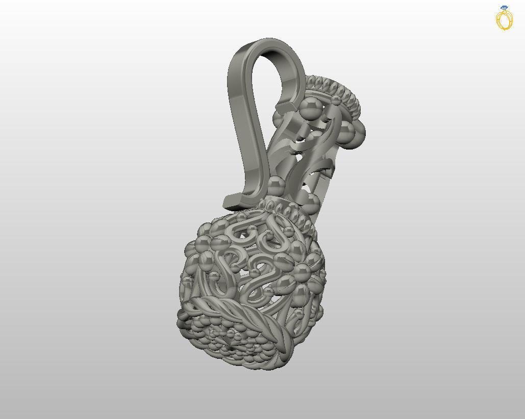 Jug pendant 3D print model_28