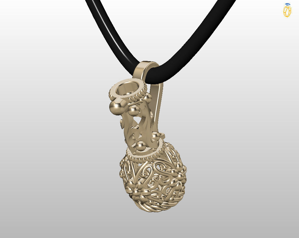 Jug pendant 3D print model_6