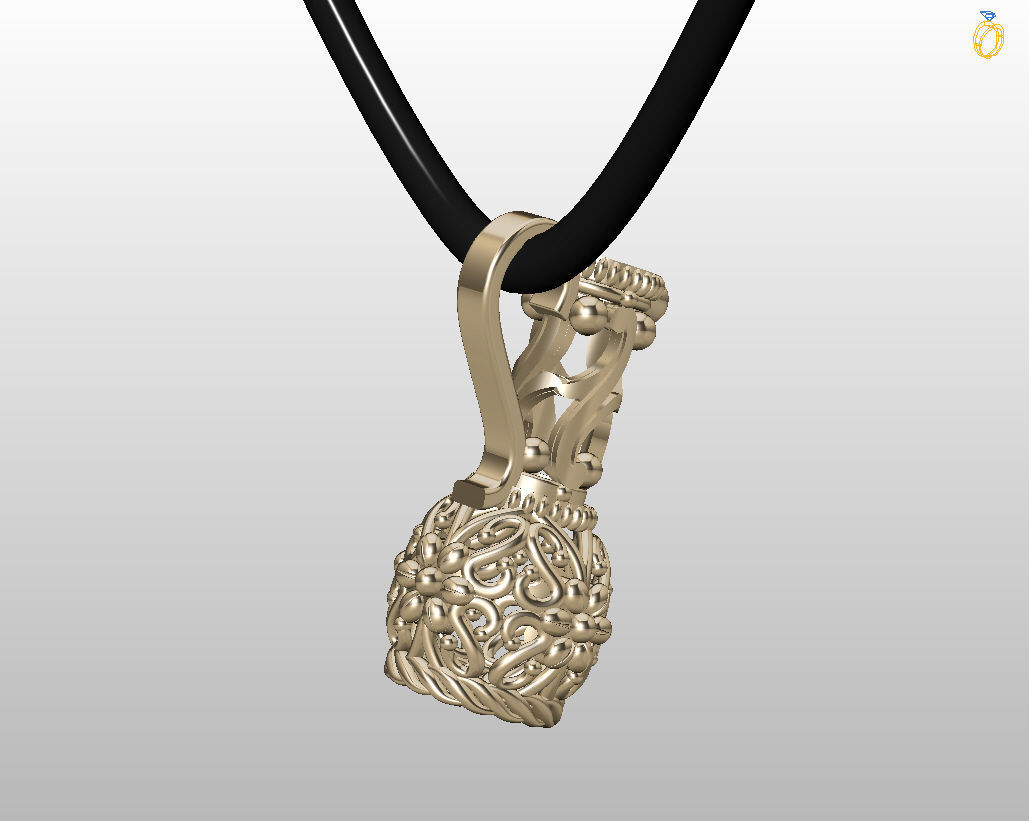 Jug pendant 3D print model_12