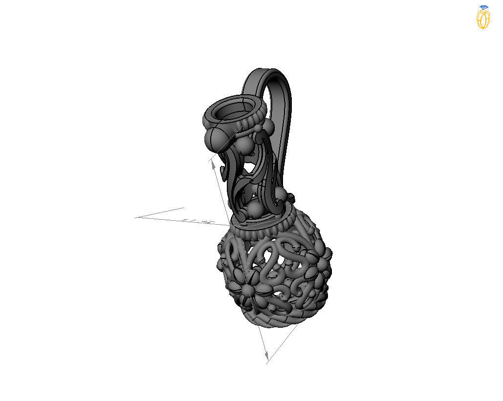 Jug pendant 3D print model_21