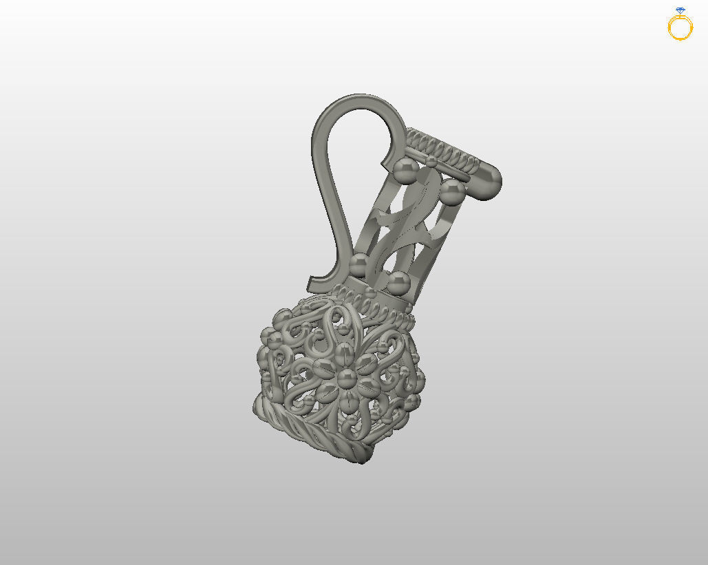 Jug pendant 3D print model_25