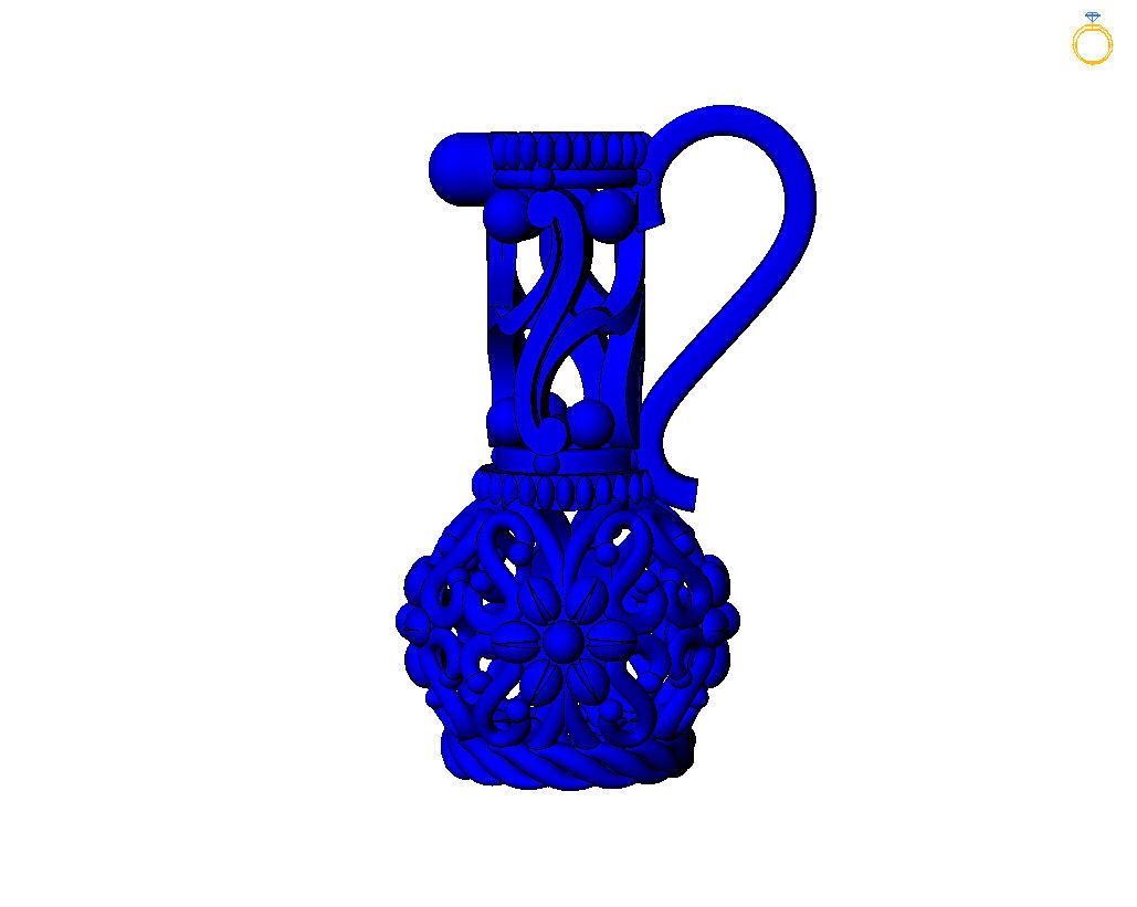Jug pendant 3D print model_4