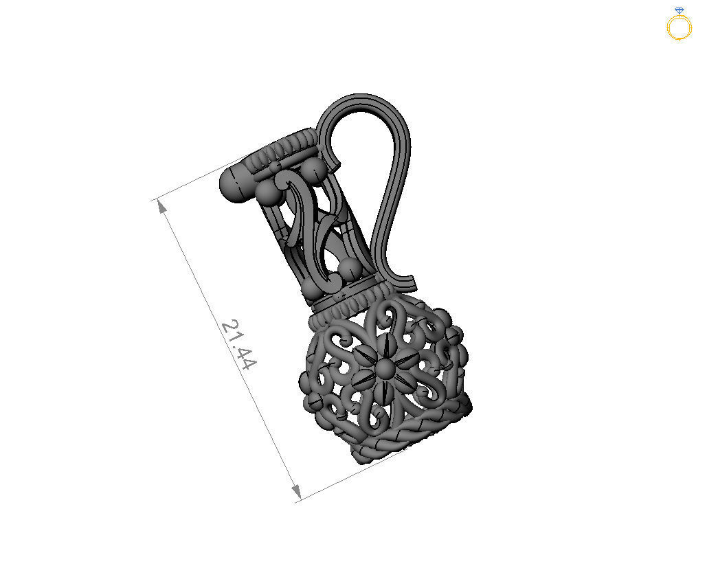 Jug pendant 3D print model_18