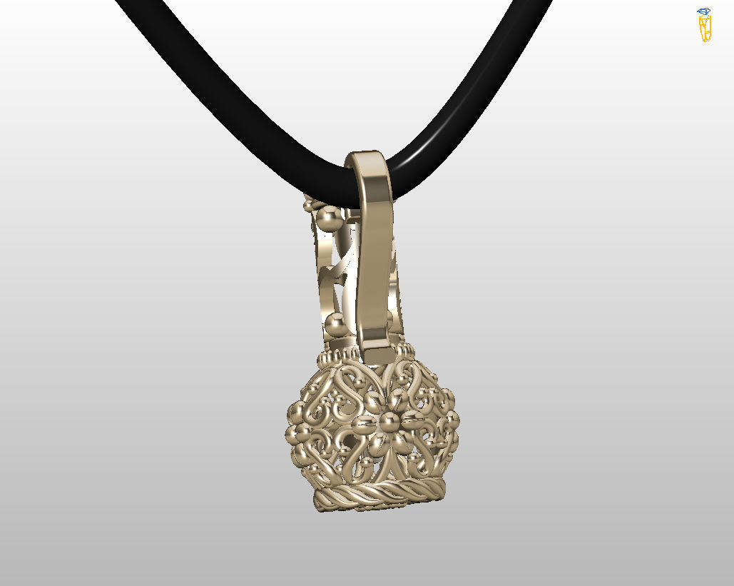 Jug pendant 3D print model_13