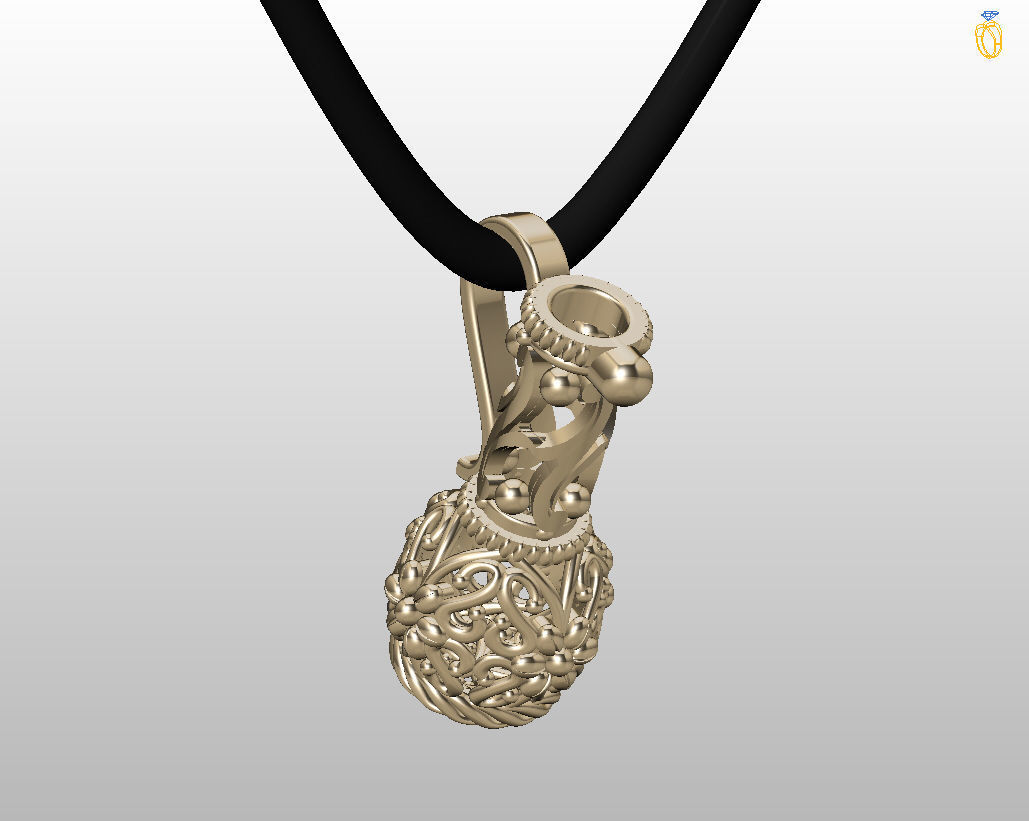 Jug pendant 3D print model_8