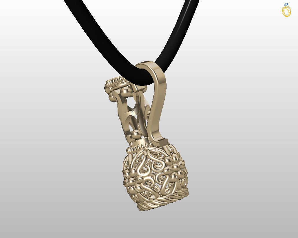 Jug pendant 3D print model_14