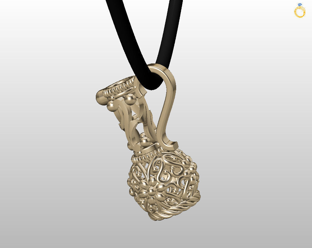 Jug pendant 3D print model_16