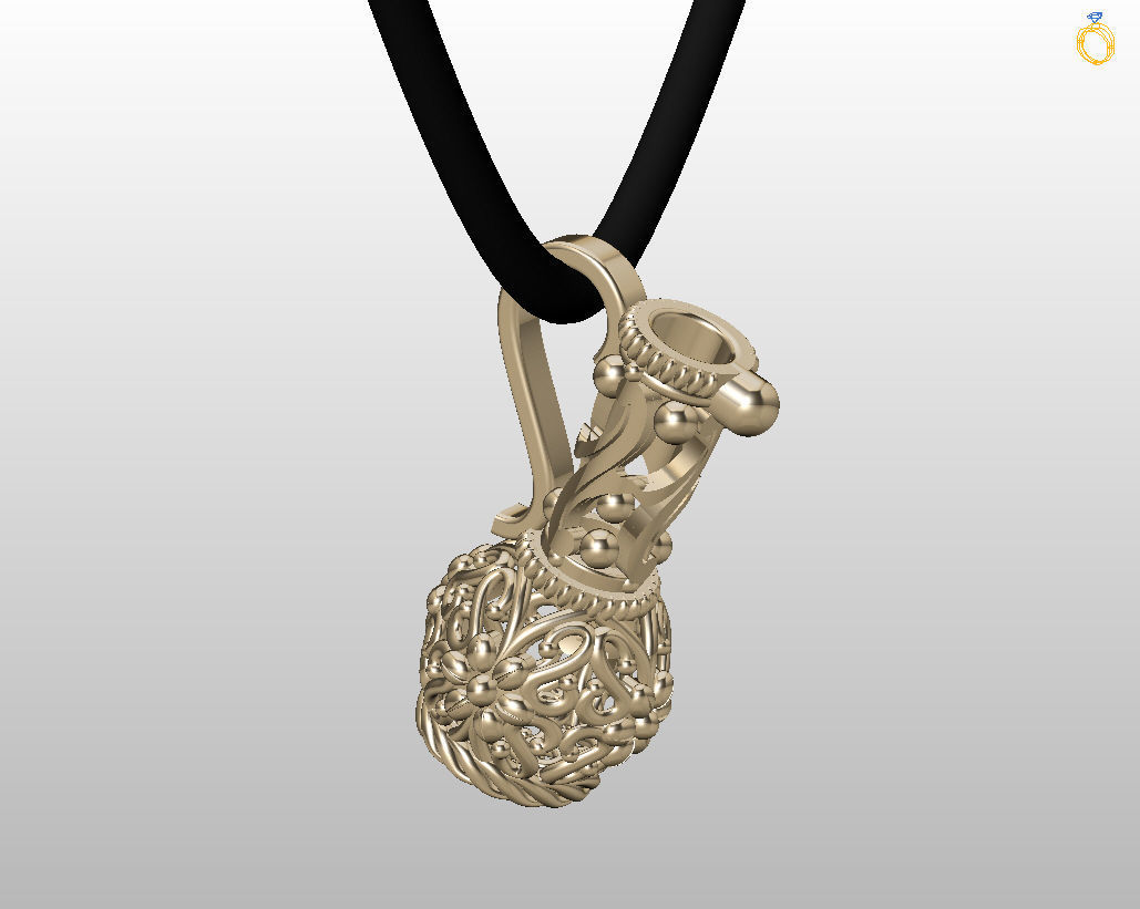 Jug pendant 3D print model_9