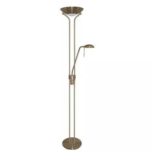 Antique Brass Hannum 183cm Uplighter Floor Lamp Free 3D model