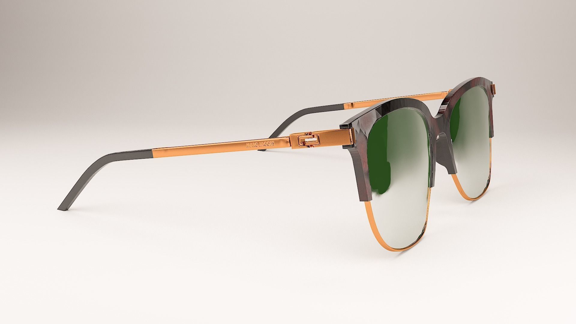 Sun Glasses Low-poly 3D model_3