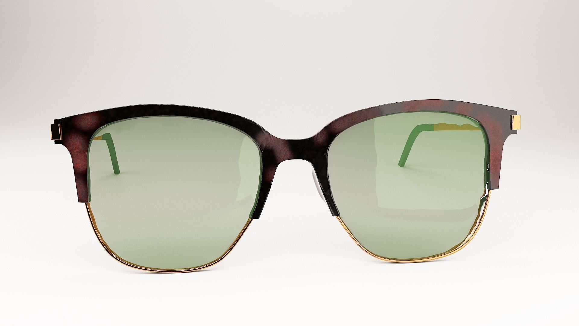 Sun Glasses Low-poly 3D model_1