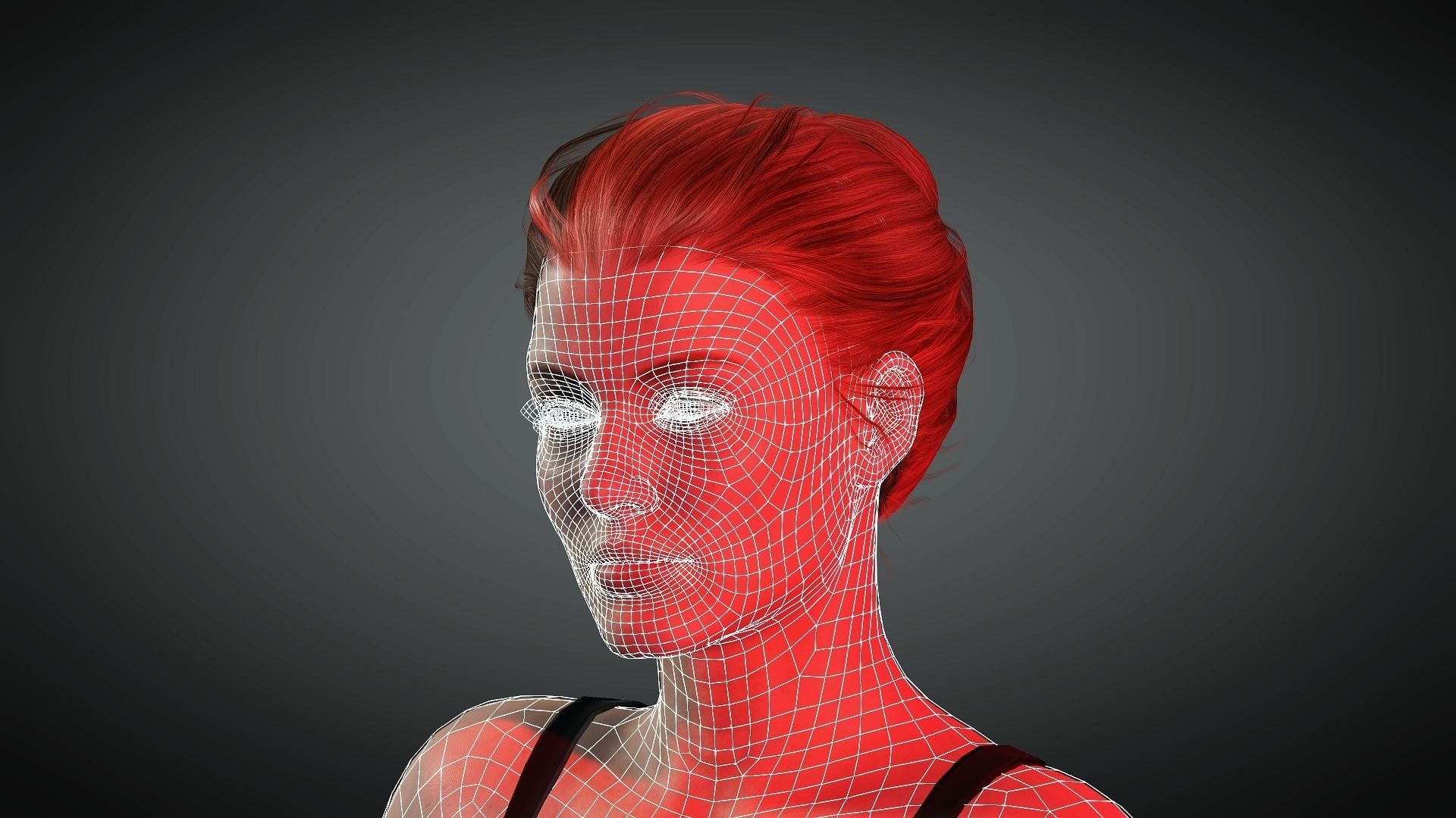 Cassie - 4K Animasyon For game Low-poly 3D model Low-poly 3D model_4