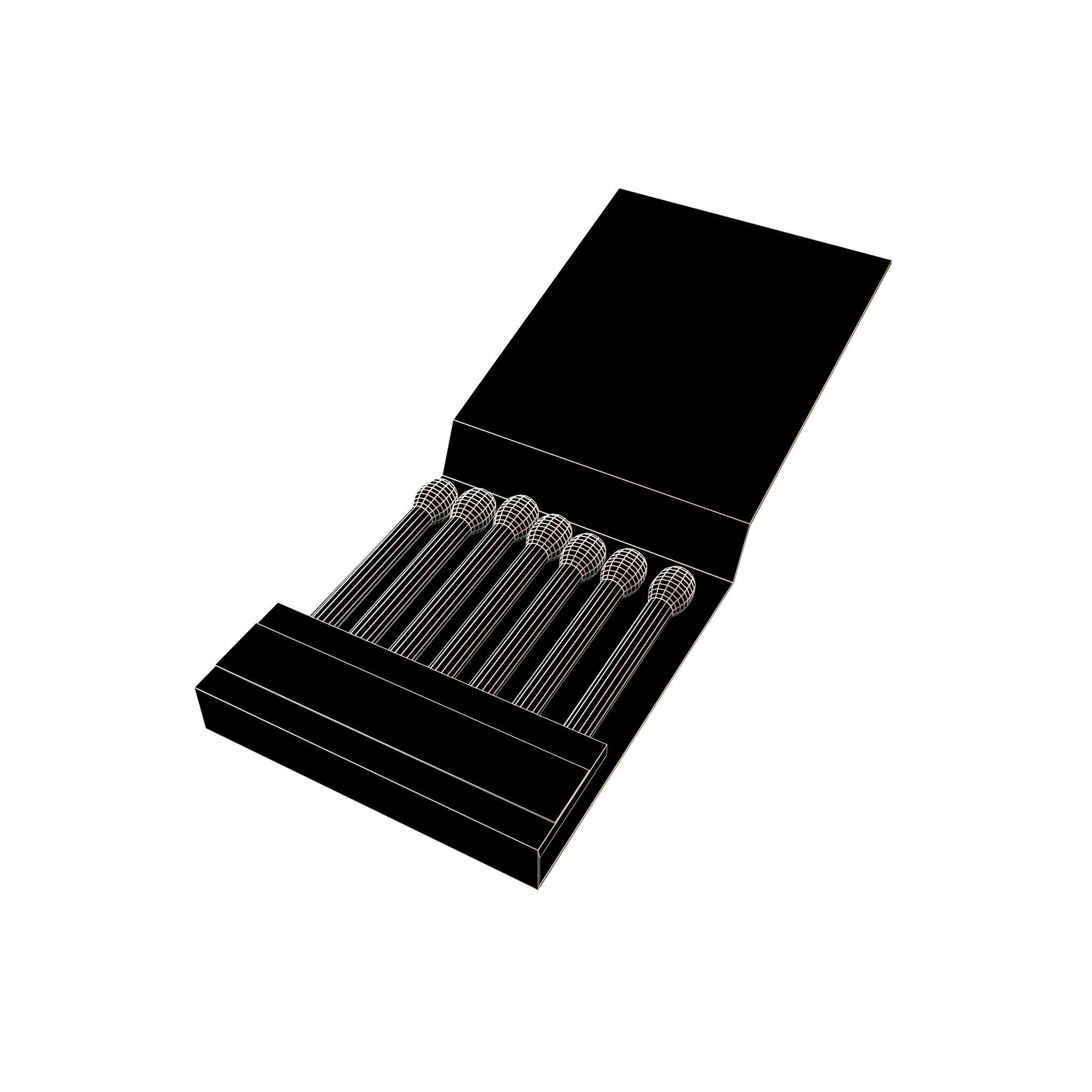 Book Of Matches v2 001 Low-poly 3D model_4