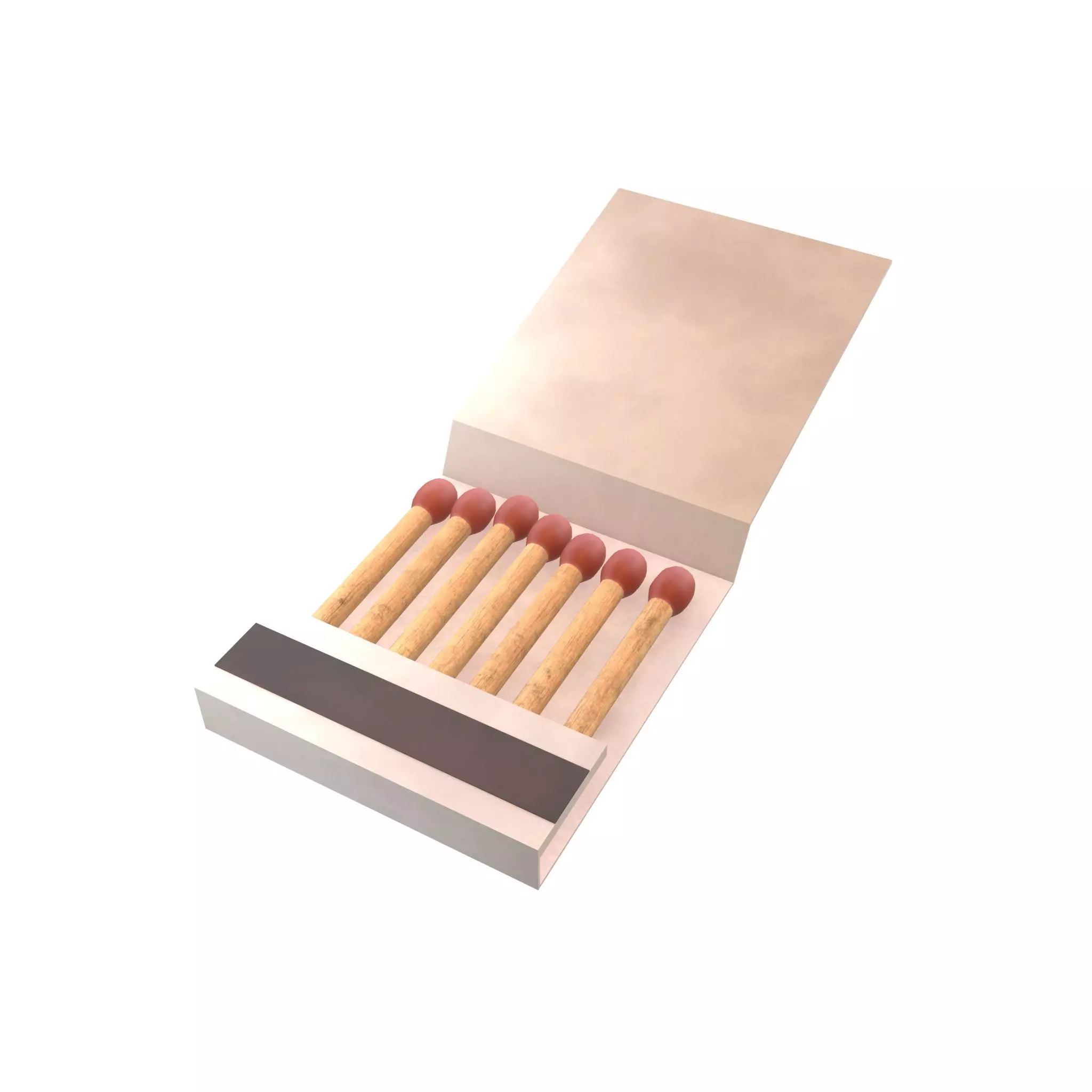 Book Of Matches v2 001 Low-poly 3D model_0