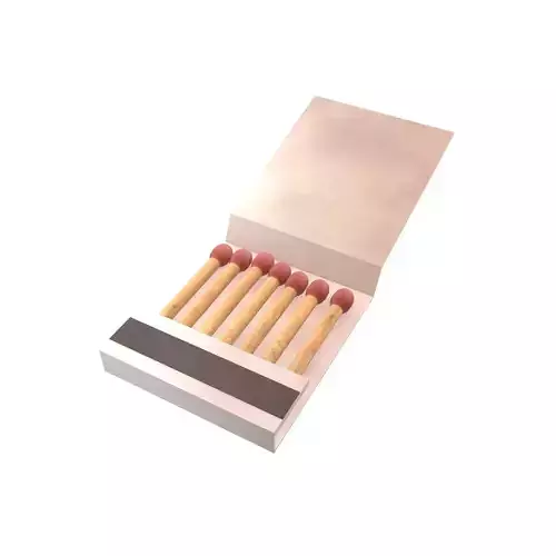 Book Of Matches v2 001 Low-poly 3D model