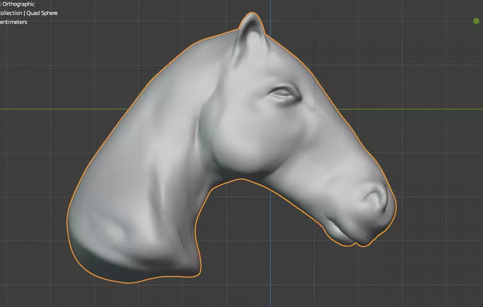 Horse head Free 3D model