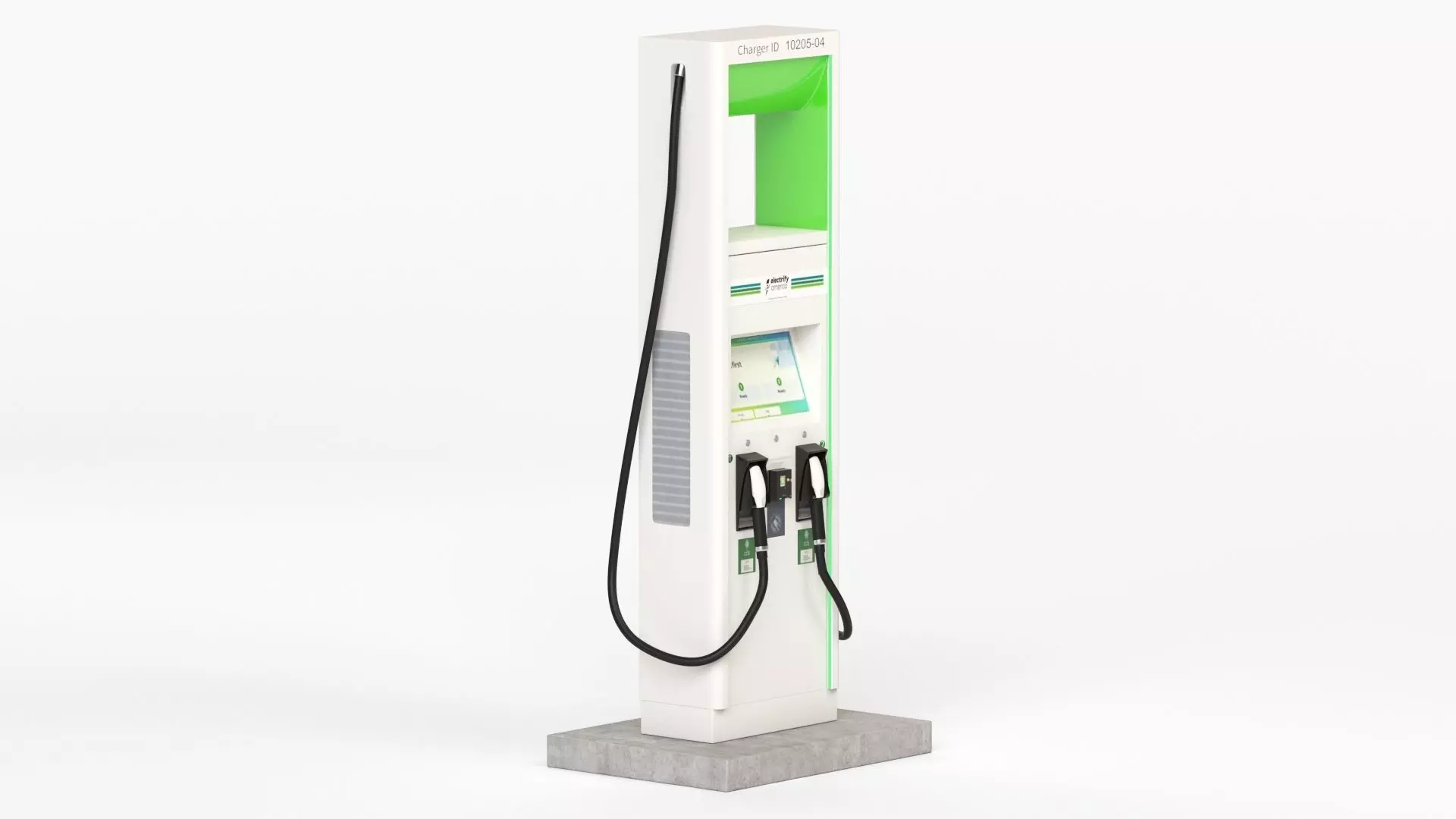 Electric Vehicle Charging Station Electrify America Part 2 3D model_0