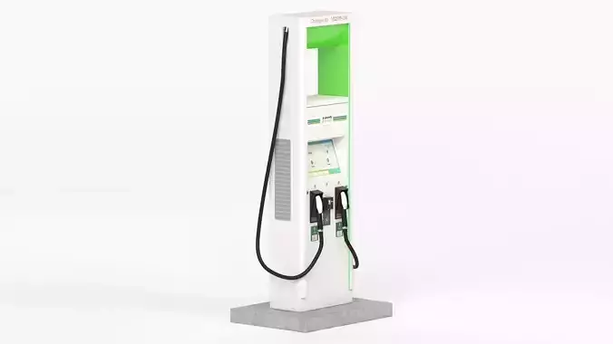 Electric Vehicle Charging Station Electrify America Part 2 3D model