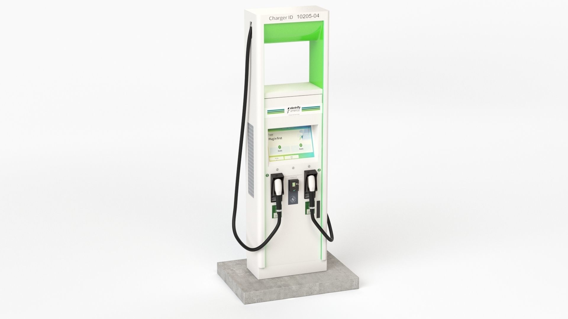 Electric Vehicle Charging Station Electrify America Part 2 3D model_16