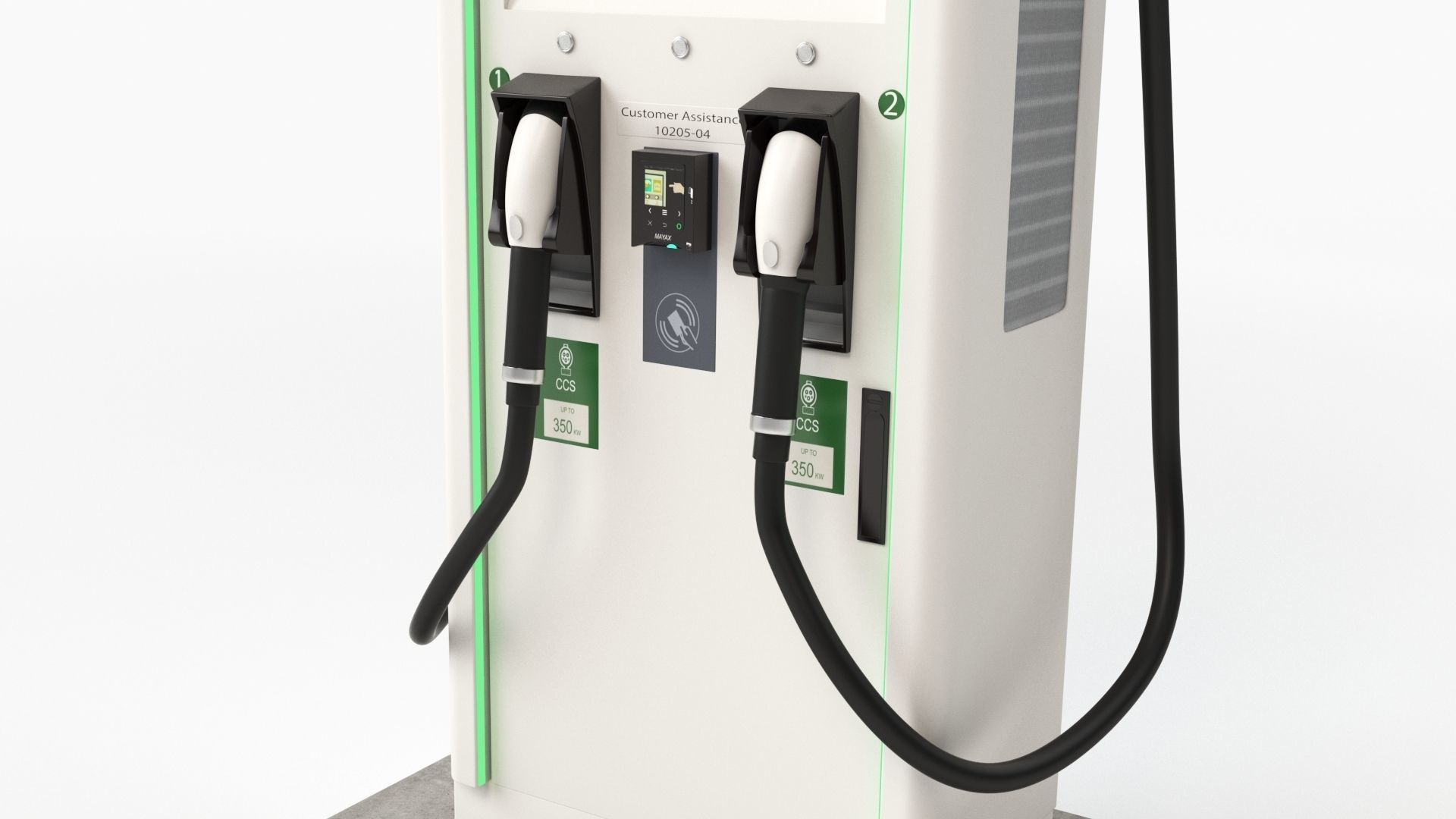 Electric Vehicle Charging Station Electrify America Part 2 3D model_2