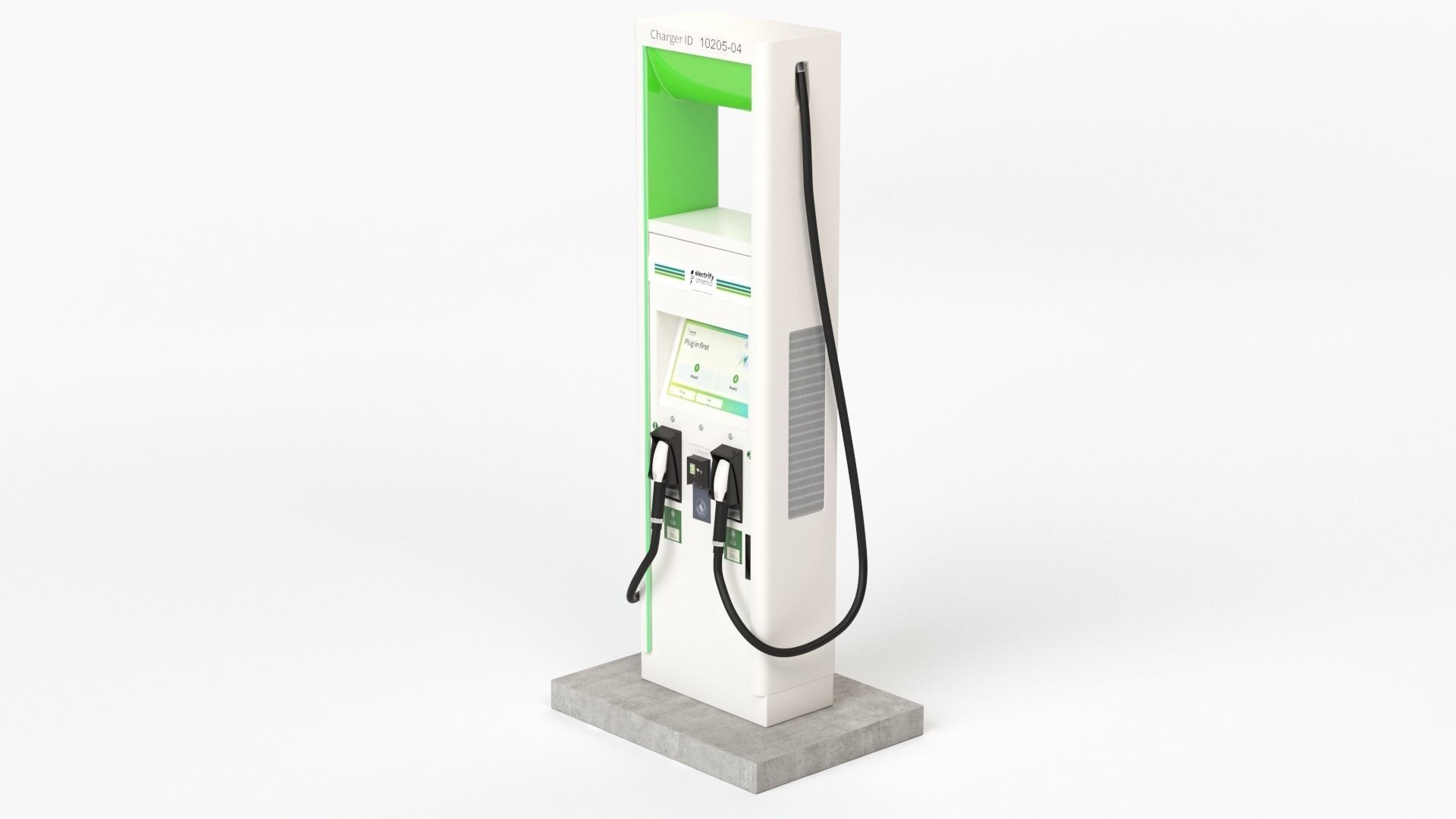 Electric Vehicle Charging Station Electrify America Part 2 3D model_29