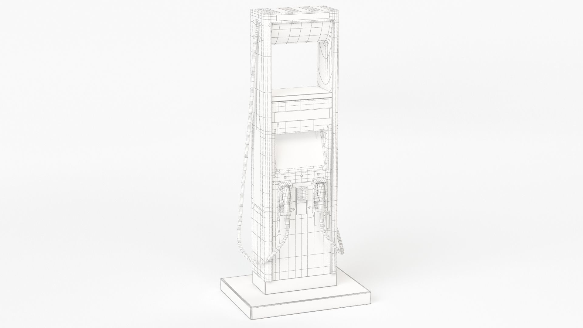 Electric Vehicle Charging Station Electrify America Part 2 3D model_8