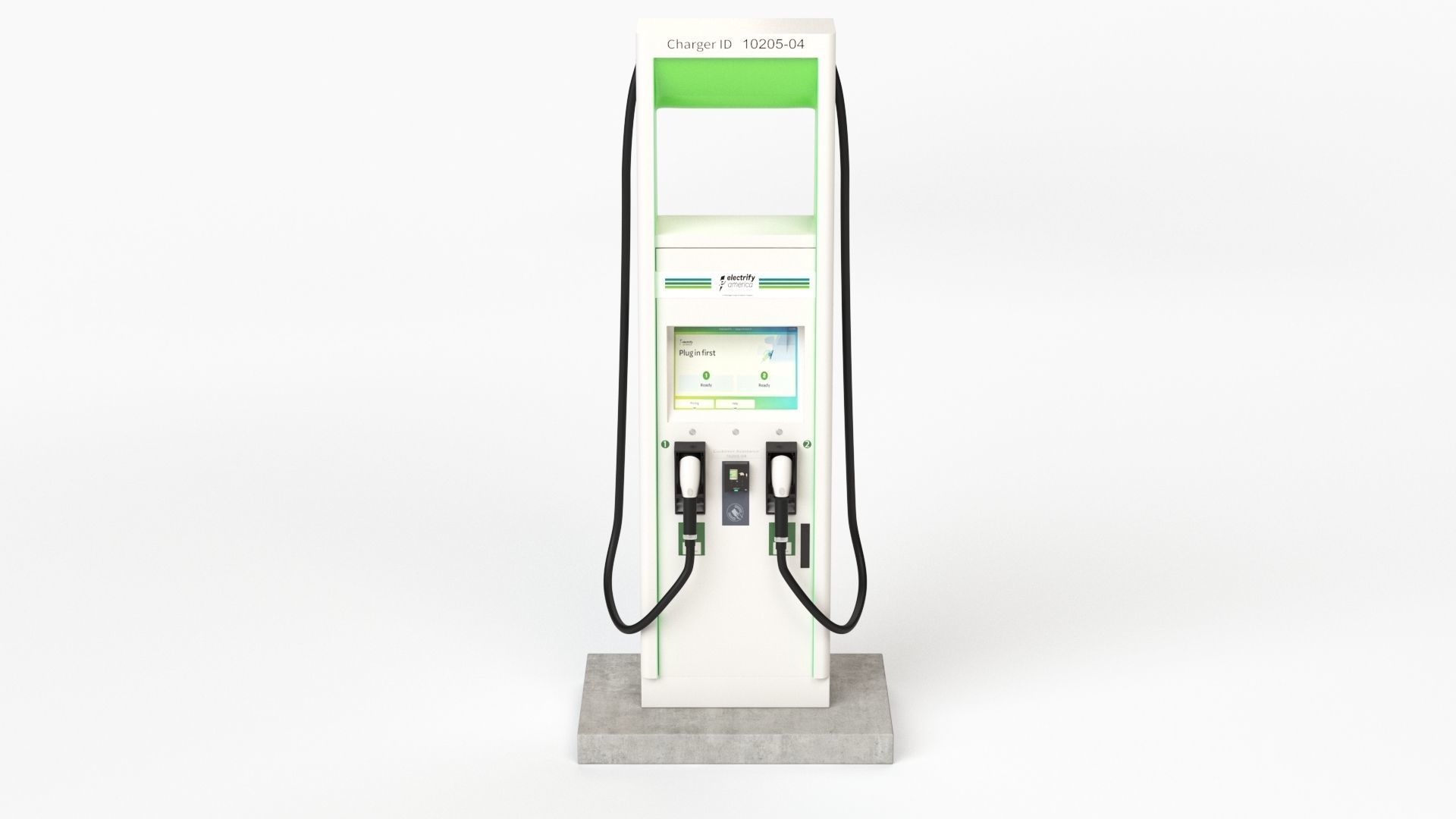 Electric Vehicle Charging Station Electrify America Part 2 3D model_33