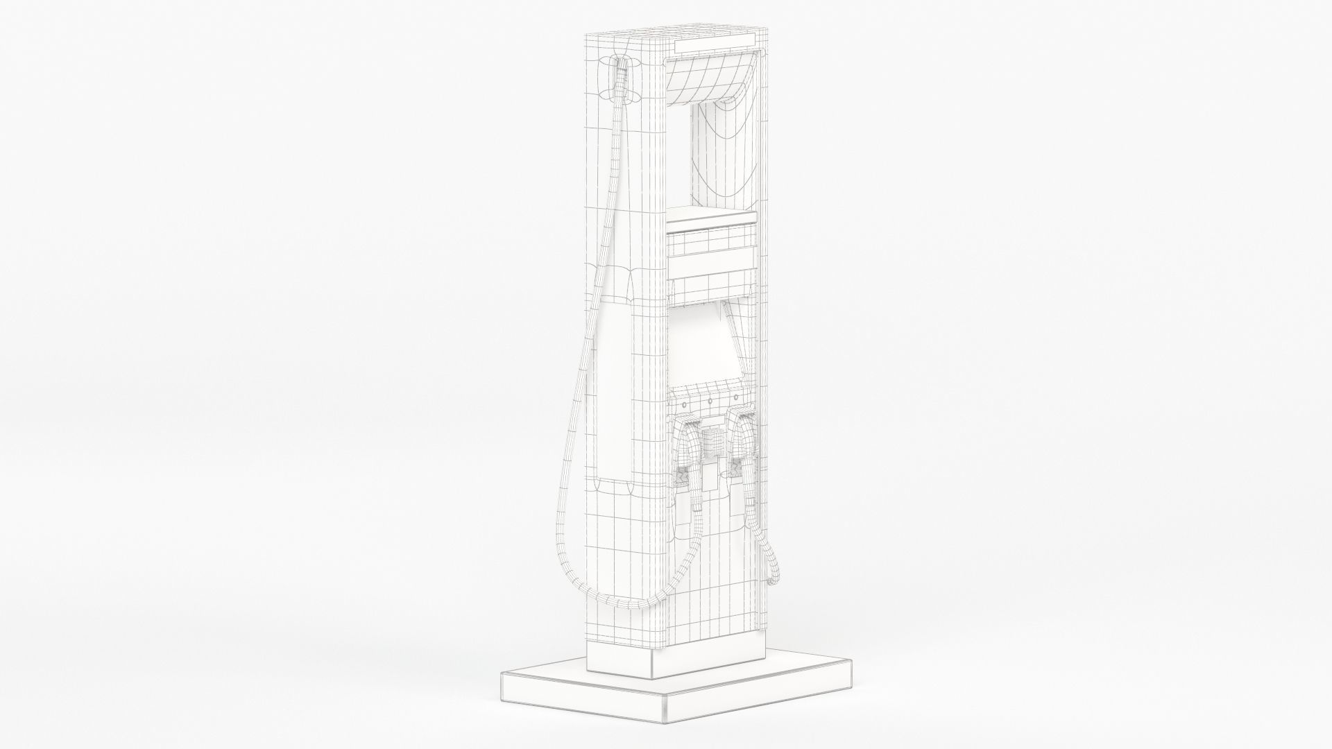 Electric Vehicle Charging Station Electrify America Part 2 3D model_7