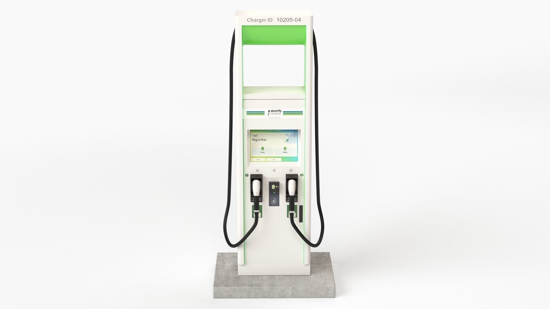 Electric Vehicle Charging Station Electrify America Part 2 3D model_12