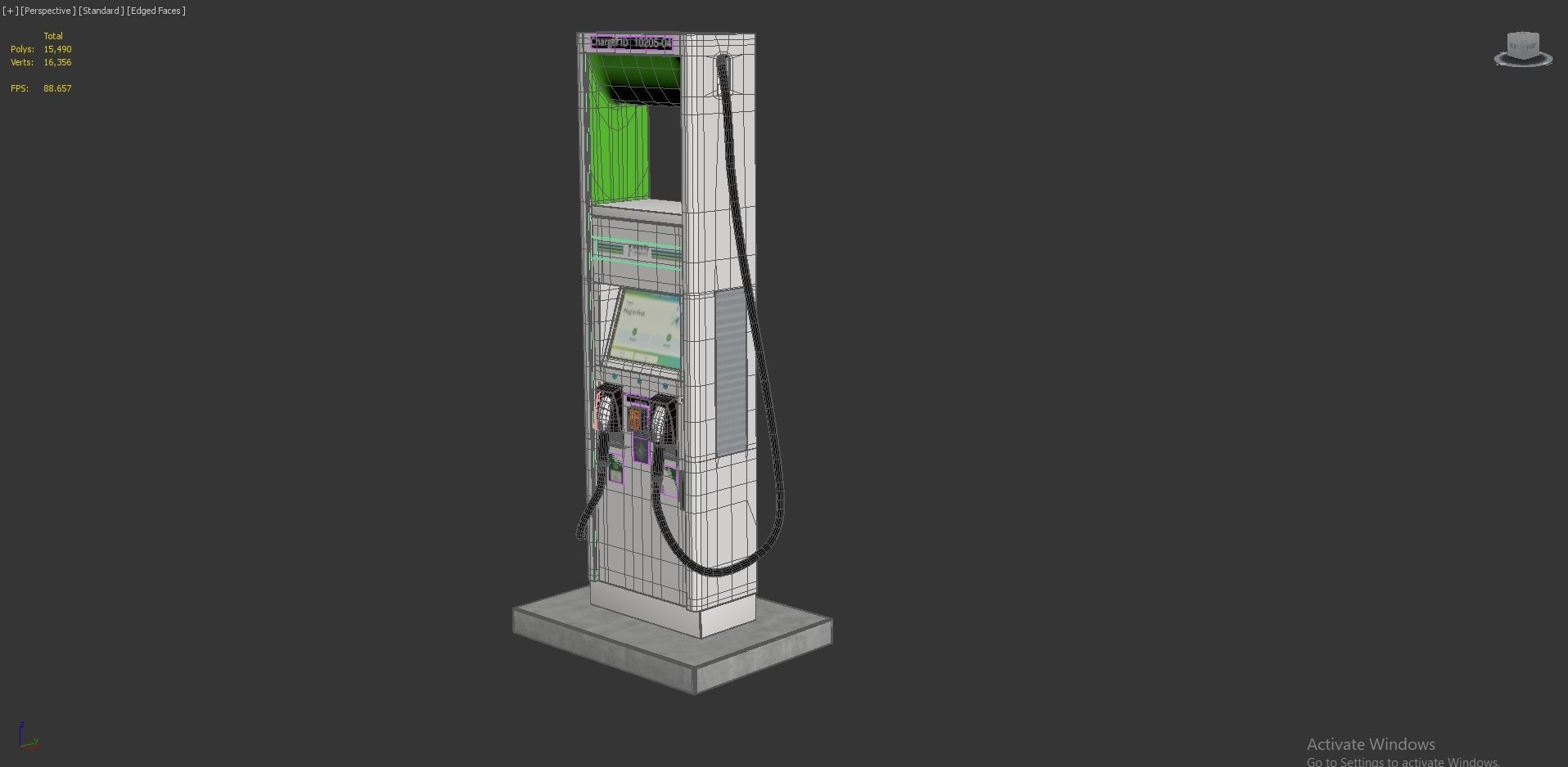 Electric Vehicle Charging Station Electrify America Part 2 3D model_5