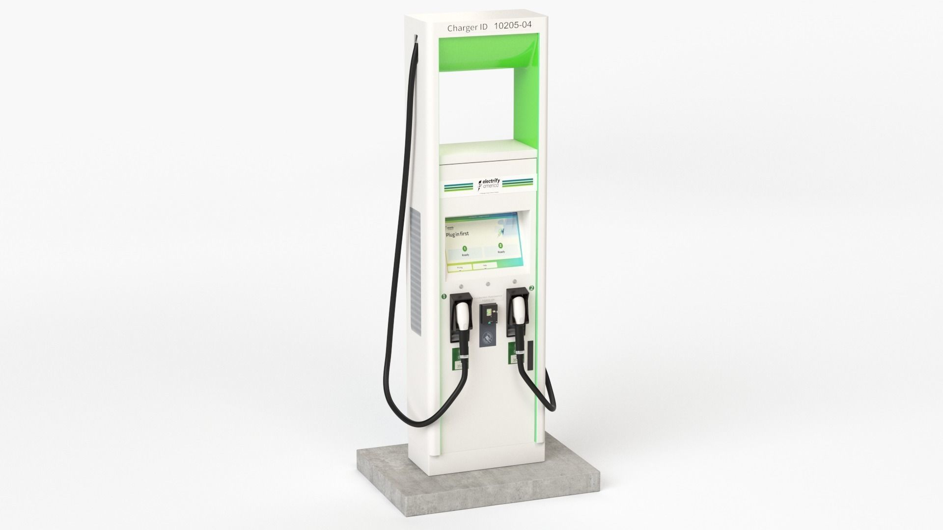 Electric Vehicle Charging Station Electrify America Part 2 3D model_11