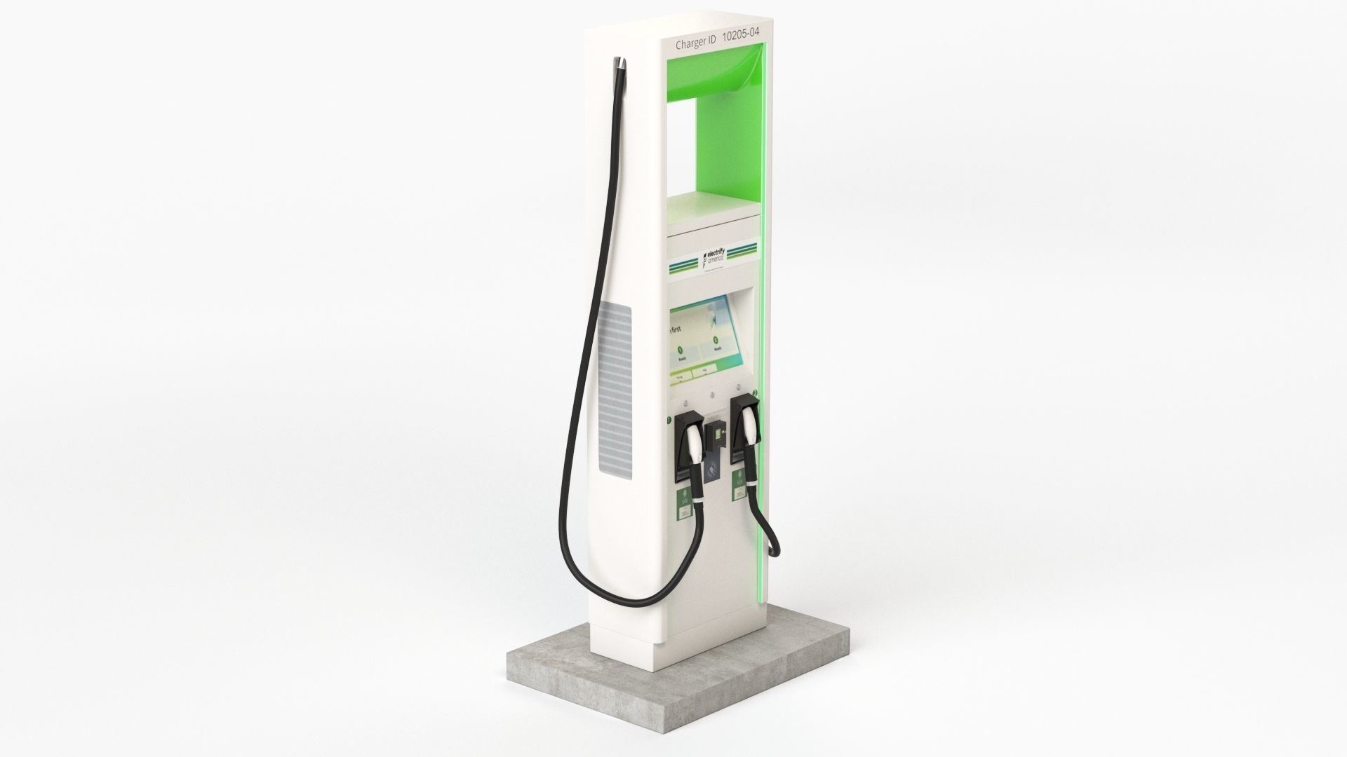 Electric Vehicle Charging Station Electrify America Part 2 3D model_19